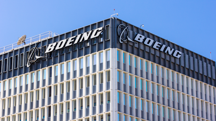 Boeing Manufacturing Facility And Logo 484459870 2125x1416