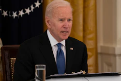 President Biden during a Cabinet meeting in the East Room of the White House, April 1, 2021.