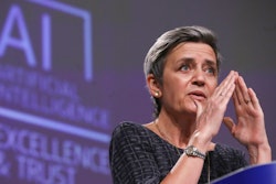 European Commissioner for Europe Fit for the Digital Age Margrethe Vestager at EU headquarters, Brussels, April 21, 2021.
