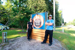 This photo provided by Hannah Albert on Sept. 23, 2020 shows Steve Klatt, left, and Brandon Lapp, owners of Braised in the South, a Johns Island, S.C, restaurant and food truck business that is having trouble finding workers during the pandemic. Many small businesses find hiring more difficult because many would-be staffers fear contracting COVID-19 on the job or would prefer to live off unemployment benefits.