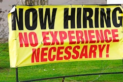 A roadside banner beckons potential employees outside Channel Control Merchants LLC, an extreme value retailer and exporter of brand sensitive secondary market inventories, in Hattiesburg, Miss., March 27, 2021. With hopes growing for a strong snapback in hiring this year, Friday, April 2 monthly jobs report will provide crucial insight into whether those sunny expectations will come true. The most optimistic economists are predicting the report could show a cool 1 million jobs were added in March.
