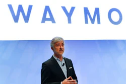In this Sunday, Jan. 8, 2017, file photo, John Krafcik, CEO of Waymo, the autonomous vehicle company created by Google's parent company, Alphabet speaks at the North American International Auto Show in Detroit. The executive who steered the transformation of Google’s self-driving car project into a separate company worth billions of dollars is stepping down after more than five years on the job. Krafcik announced his departure as CEO of Waymo, a company spun out from Google, in a Friday, April 2, 2021, blog post that cited his desire to enjoy life as the world emerges from the pandemic.
