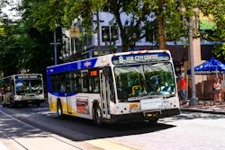 Bus in Portland, Ore., July 2015.