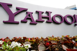 The Yahoo logo is displayed outside of offices in Santa Clara, Calif., in this Monday, April 18, 2011, file photo. Verizon is selling the segment of its business that includes Yahoo and AOL to private equity firm Apollo Global Management in a $5 billion deal. Verizon said Monday, May 3, 2021, that it will keep a 10% stake in the new company, which will be called Yahoo.
