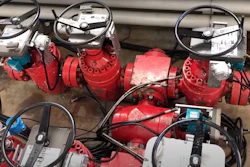 With Engenuity’s BOPX testing software, users can map out valve arrays and identify validation pressure limits for each component in the system. The EZ Valve retrofittable actuator (above) works with the BOPX test manager to add automated monitoring and control to manual valve arrays.