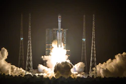 A Long March 7 rocket carrying the Tianzhou-2 spacecraft lifts off from the Wenchang Space Launch Center, May 29, 2021.