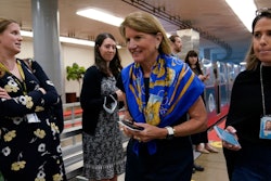 Sen. Shelley Moore Capito, R-W.Va., walks on Capitol Hill in Washington, Tuesday, June 8, 2021.
