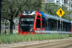 MetroRail train, Houston.