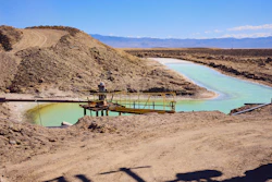 Brine pools for lithium mining, Silver Peak, Nev.