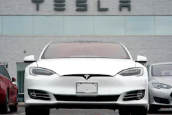 Vehicles at a Tesla location in Littleton, Colo., May 9, 2021.