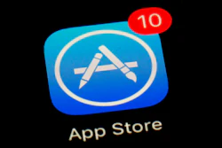 Icon for Apple's App Store app in Baltimore, March 19, 2018.