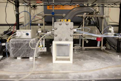An experimental reactor uses graphene quantum dots as a catalyst to convert carbon dioxide into methane.