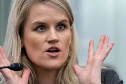 Former Facebook employee Frances Haugen speaks during a hearing of the Senate Commerce, Science, and Transportation Subcommittee on Consumer Protection, Product Safety, and Data Security, on Capitol Hill, Tuesday, Oct. 5, 2021, in Washington.