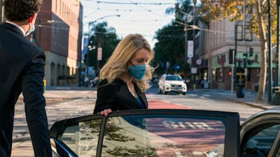 Elizabeth Holmes leaves federal court in San Jose, Calif., Nov. 22, 2021.