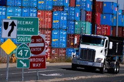 ,Cargo containers sit stacked at the Port of Los Angeles, Wednesday Oct. 20, 2021 in San Pedro, Calif. California Gov. The Los Angeles-Long Beach port complex will begin fining shipping companies if they let cargo containers stack up as the nation's busiest twin harbors deal with an unprecedented backlog of vessels. The Los Angeles and Long Beach harbor commissions voted Friday, Oct. 29, 2021 to implement a 90-day “container excess dwell fee” that sets time limits on how long containers can stay at marine terminals.