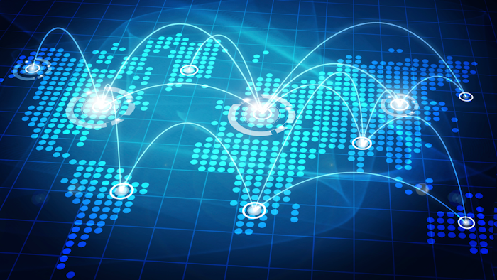 World Map With Connection Lines 000050371048 Medium