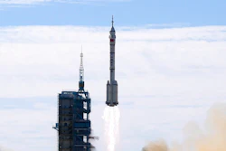 A Long March-2F Y12 rocket carrying a crew of Chinese astronauts in a Shenzhou-12 spaceship lifts off at the Jiuquan Satellite Launch Center in Jiuquan in northwestern China, Thursday, June 17, 2021. China has recommitted itself to completing its orbiting space station by the end of the year and says it is planning more than 40 launches for 2022, putting it roughly level with the United States.