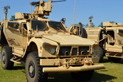 Oshkosh Mine-Resistant Ambush Protected truck, May 2015.