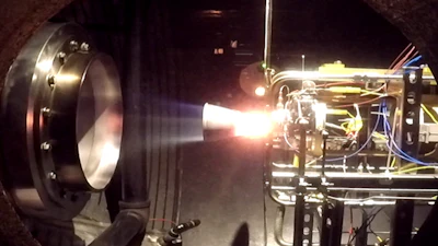 The titanium thruster shown here was 3D-printed on Velo3D’s Sapphire system. It is lighter, smaller, and more cost-effective to build than any other solution developed thus far.