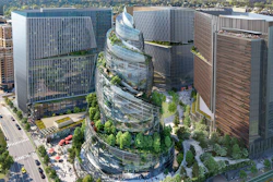 Artist rendering of the company's headquarters to be built in Arlington, Va.
