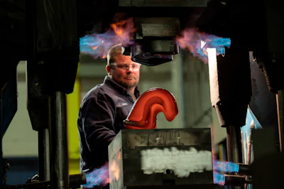With recent advances in the controls and automation of hydraulic forging presses, precision titanium parts can be forged to extremely tight tolerances, at relatively high volume.