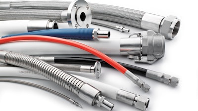 Figure 1. Tagging hoses can help operators and maintenance technicians effectively and efficiently identify their contents and role within the system.