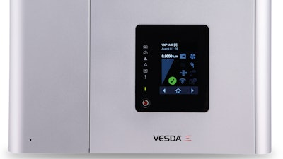 The Honeywell VESDA-E VEU analyzes the air in a flair detection chamber that uses a short wavelength laser, a CMOS imager, and multiple photodiodes to minimize false alarms.