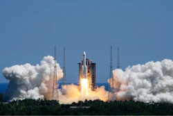 On a hot Sunday afternoon, with a large crowd of amateur photographers and space enthusiasts watching, China launched the Wentian lab module from tropical Hainan Island.