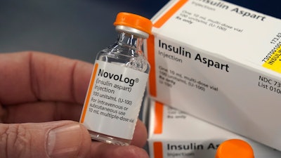 Insulin is displayed at Pucci's Pharmacy in Sacramento, Calif., on Friday, July 8, 2022. Hoping to reduce the rising cost of insulin, California plans to make its own insulin brand.