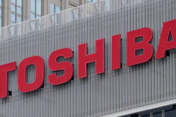 The logo of Toshiba Corp. is seen at a company's building in Kawasaki near Tokyo, on Feb. 19, 2022. Toshiba reported Wednesday, Aug. 8, 2022, a 44% improvement in profit for the first fiscal quarter as the Japanese technology giant sought to revamp its brand image and reassure investors about its management.