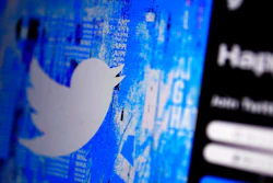 The Twitter splash page is displayed on a digital device in San Diego, April 25, 2022. Twitter has filed a response to claims by billionaire Elon Musk that he has legitimate reasons for wanting to back out of his $44 billion deal to buy the social media company. In a counterclaim filed Thursday, Aug. 4, 2022, Twitter calls Musk's reasoning “a story, imagined in an effort to escape a merger agreement that Musk no longer found attractive once the stock market—and along with it, his massive personal wealth—declined in value.”