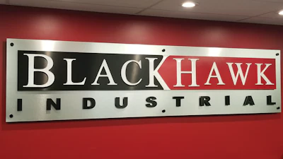 Black Hawk Lobby Sign