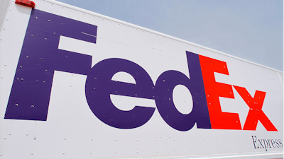 FedEx delivery truck in Springfield, Ill., June 21, 2011.