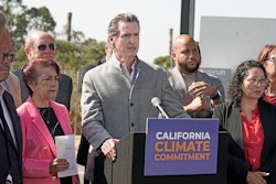 California Gov. Gavin Newsom at Mare Island in Vallejo, Sept. 16, 2022.