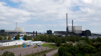 A view of the Oskarshamn nuclear plant 03, left, and O2 and O1, right, in Oskarshamn, Sweden, on Aug. 5, 2015.