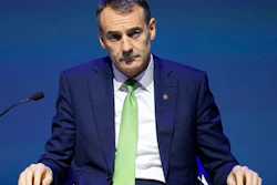 CEO of oil and gas company BP Bernard Looney talks during the Abu Dhabi International Petroleum Exhibition & Conference in Abu Dhabi, United Arab Emirates, Monday, Oct. 31, 2022.