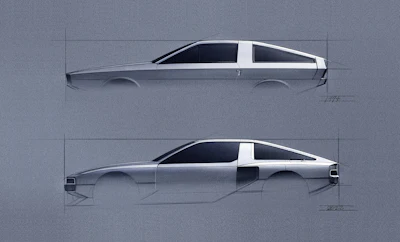 Large 53168 Hyundai Motorand Legendary Designer Giorgetto Giugiaro Collaborateto Rebuild Original1974 Pony Coupe Concept
