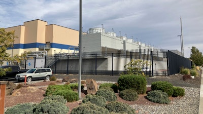 The exterior of a Google data center is pictured in The Dalles, Ore., on Oct. 5, 2021.