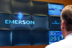 The lobby of Emerson Electric's headquarters in St. Louis, Nov. 28, 2007.