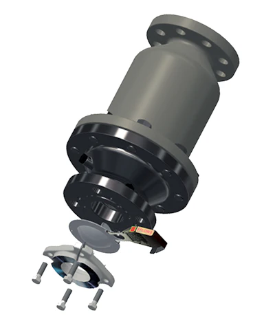 A safety relief valve like that from BS&B can be more compact, lighter in weight, requiring smaller size and less expensive piping.