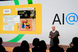 Zoubin Ghahramani, vice president of research at Google, speaks at the Google AI@ event on Wednesday, Nov. 2, 2022, in New York.