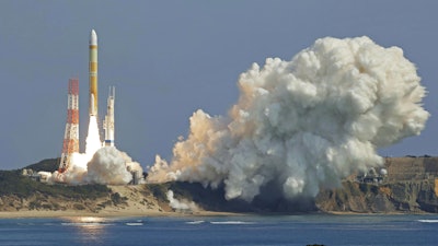 An H3 rocket lifts off from Tanegashima Space Center in Kagoshima, southern Japan Tuesday, March 7, 2023.