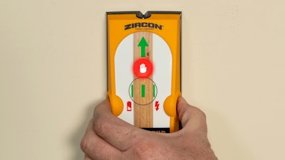 Only next-generation stud finders like those from Zircon can locate wood studs and also recognize and filter out non-wood targets such as plastic pipes and plumbing.