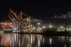 A ship is docked at the Port of Los Angeles on Nov. 21, 2022. A confidential document obtained by The Associated Press shows the International Chamber of Shipping advised its national branches in March that member companies should 'give careful consideration to the possible implications' before committing to a new plan to reduce maritime emissions.