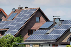 Rooftops on private houses are covered by solar panels to produce renewable electricity in Duelmen, Germany, Tuesday, May 3, 2022.