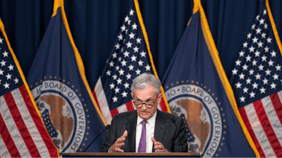 Federal Reserve Chair Jerome Powell during a news conference in Washington, July 26, 2023.
