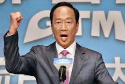 Terry Gou, the billionaire founder of Foxconn, speaks during a press conference in Taipei, Taiwan Monday, Aug. 28, 2023.