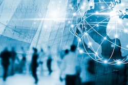 Digital Global Business Network Connection And People Walking In The City With Technology Design 917493152 3809x2618