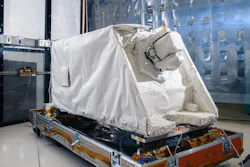 NASA's ILLUMA-T payload in a Goddard cleanroom. The payload will be installed on the International Space Station and demo higher data rates with NASA's Laser Communications Relay Demonstration.