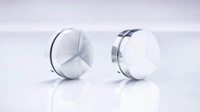 The dry electropolishing technology is also ideal for finishing life style products, like this tamper.